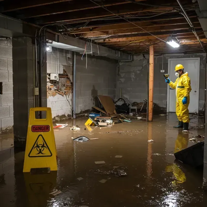 Flooded Basement Electrical Hazard in Paris, TX Property